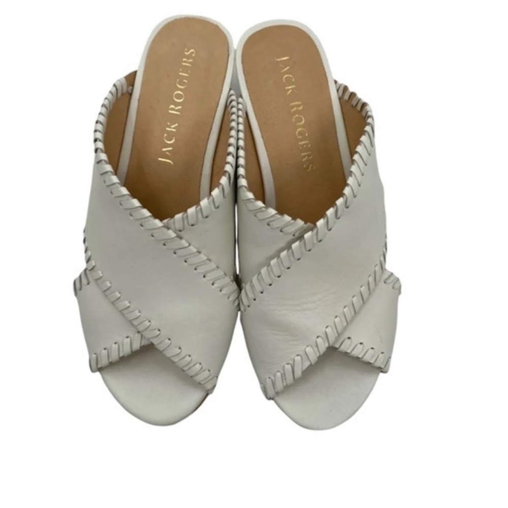 NWOT-JACK ROGERS White/Cream Sloane Cork Wedge
Mules : SIZE 7 : - Picture 3 of 7